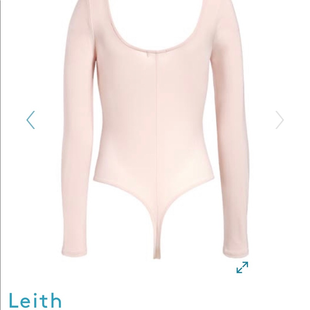 Beautiful Smoke Pink Thong Women’s Bodysuit LG NWT